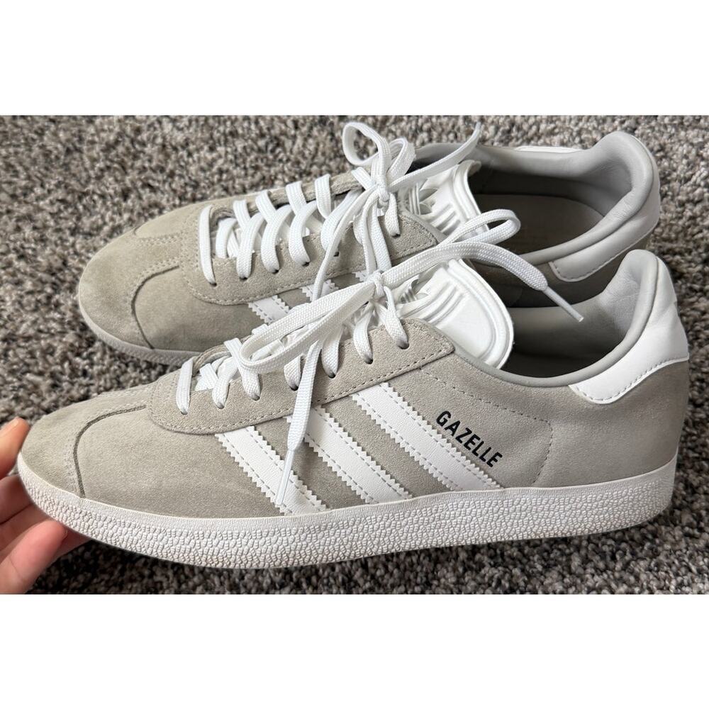 Adidas Gazelle grey/white suede women's size 8.5